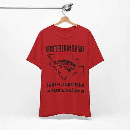 North Toledo Bend State Park Zwolle Louisiana Coordinates T‑Shirt