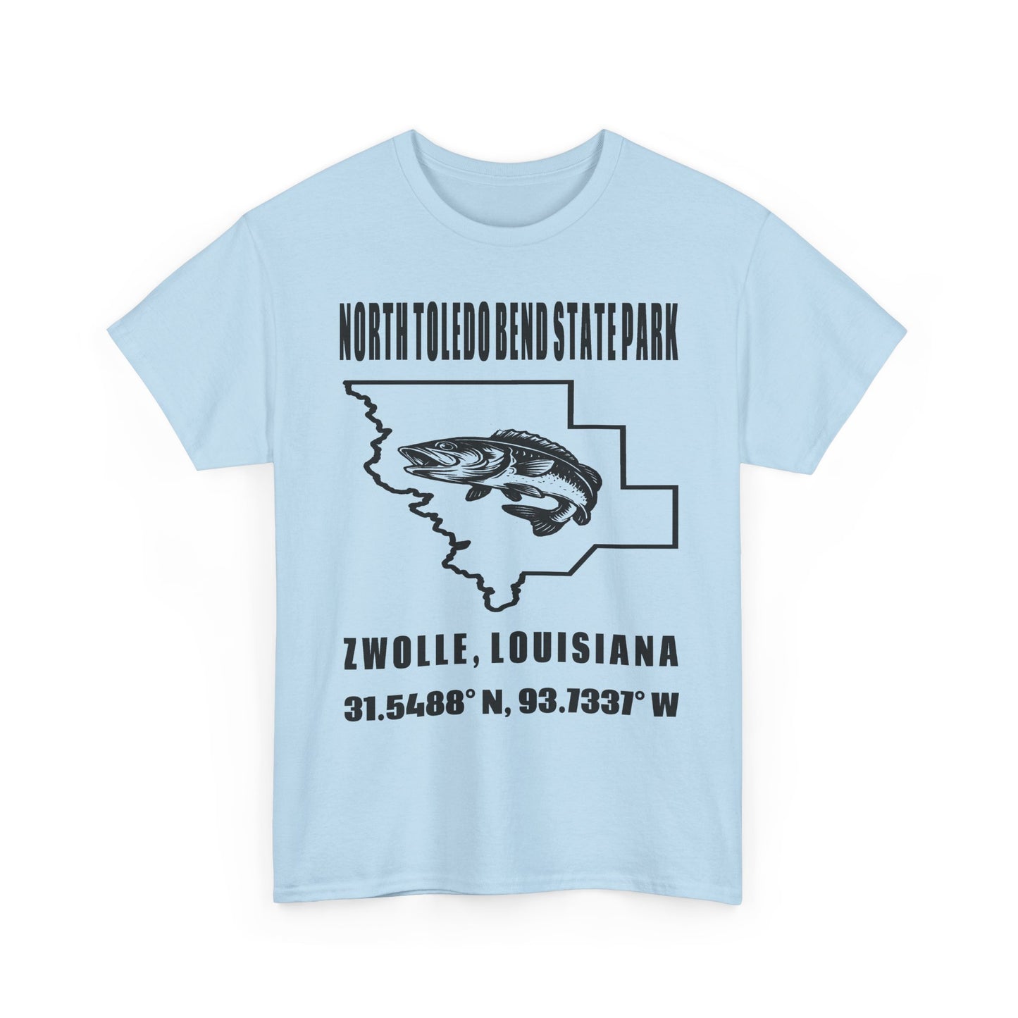 North Toledo Bend State Park T-Shirt — Zwolle, Louisiana Coordinates Tee