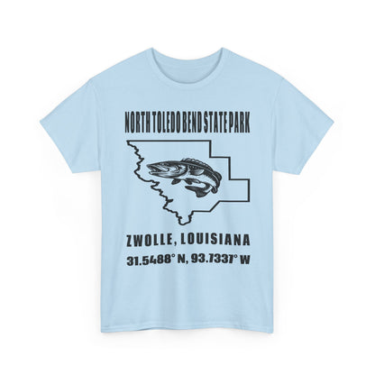 North Toledo Bend State Park T-Shirt — Zwolle, Louisiana Coordinates Tee