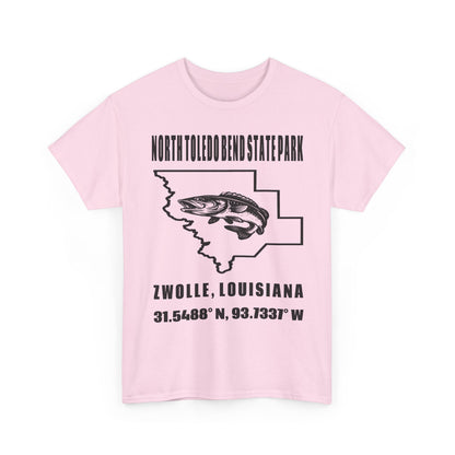 North Toledo Bend State Park T-Shirt — Zwolle, Louisiana Coordinates Tee
