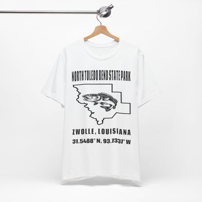 North Toledo Bend State Park Zwolle Louisiana Coordinates T‑Shirt