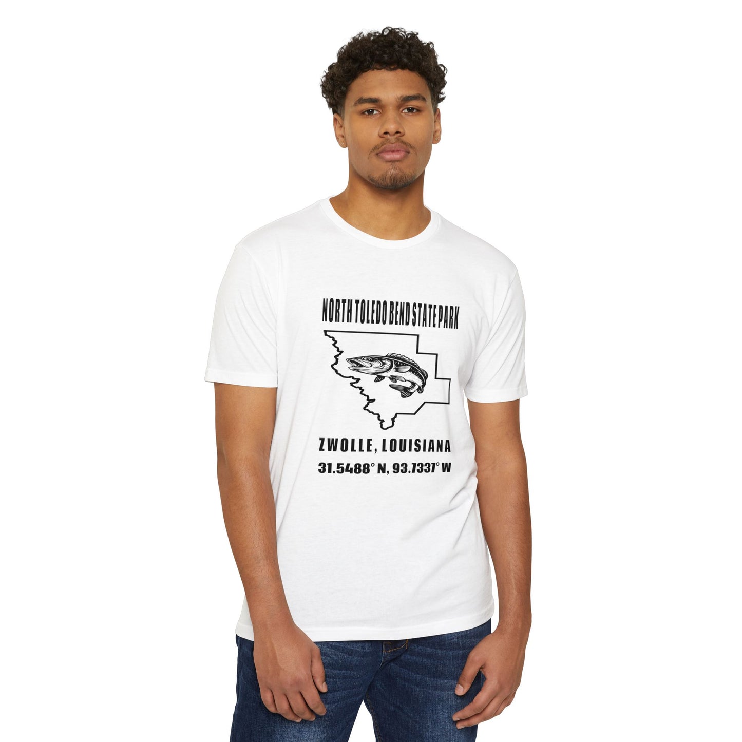 North Toledo Bend State Park T-Shirt — Zwolle, Louisiana Fishing Tee (31.5488 N, 93.7333 W)