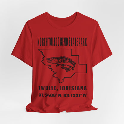 North Toledo Bend State Park Zwolle Louisiana Coordinates T‑Shirt
